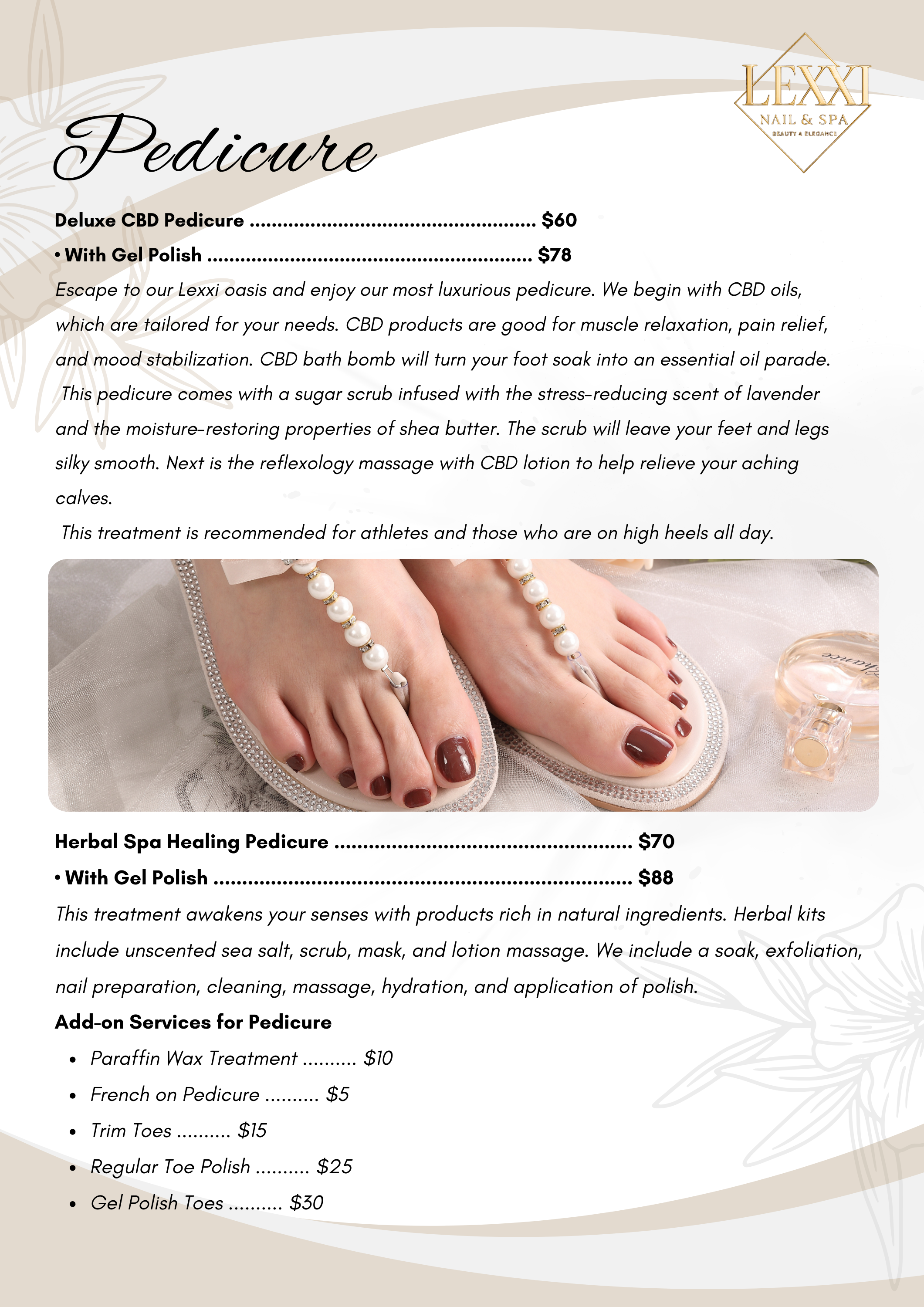 Lexxi Nails & Spa menu — Pedicure 2